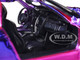 Pagani Huayra Pink and Purple Chrome Custom Wrap Series 1/24 Diecast Model Car Motormax 79084