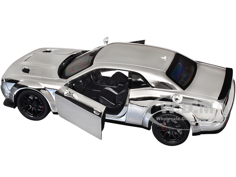 2018 DODGE CHALLENGER SRT HELLCAT WIDEBODY CHROME 1/24 DIECASTBY
