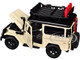 Toyota FJ40 Land Cruiser Beige 4x4 Overlanders Series 1/24 Diecast Model Car Motormax 79137-BG