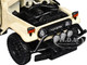 Toyota FJ40 Land Cruiser Beige 4x4 Overlanders Series 1/24 Diecast Model Car Motormax 79137-BG
