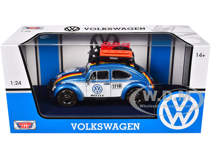 1966 Volkswagen Beetle Off Road #1718 Blue Metallic and White with