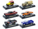 Auto Thentics 6 piece Set Release 102 IN DISPLAY CASES Limited Edition 1/64 Diecast Model Cars M2 Machines 32500-102