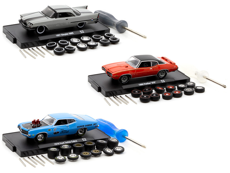 Auto Wheels 3 piece Car Set Release 13 Limited Edition to 5000 pieces Worldwide 1/64 Diecast Model Cars M2 Machines 34001-13