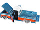 1976 GMC Sierra Grande 15 Pickup Truck Blue Metallic with White Top and Woodgrain Sides Limited Edition to 7050 pieces Worldwide 1/24 Diecast Model Car M2 Machines 40300-136B