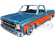 1976 GMC Sierra Grande 15 Pickup Truck Blue Metallic with White Top and Woodgrain Sides Limited Edition to 7050 pieces Worldwide 1/24 Diecast Model Car M2 Machines 40300-136B