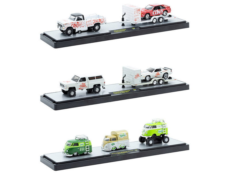 Auto Haulers Soda Set of 3 pieces Release 39 Limited Edition to 8000 pieces Worldwide 1/64 Diecast Models M2 Machines 56000-TW39