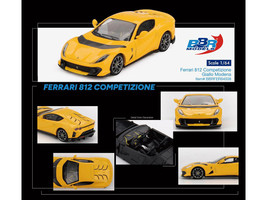 Ferrari 812 Competizone Giallo Modena Yellow 1/64 Diecast Model Car BBR BBRFER64008