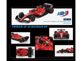 Ferrari SF 23 #55 Carlos Sainz Formula One F1 Bahrain GP 2023 1/64 Diecast Model Car BBR BBRFER64015