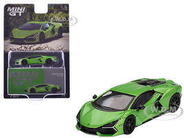 Lamborghini Revuelto Verde Selvans Green Metallic Limited Edition 1/64 Diecast Model Car Mini GT MGT00789