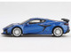 2023 Chevrolet Corvette Z06 Elkhart Lake Blue Metallic Limited Edition 1/64 Diecast Model Car Mini GT MGT00892