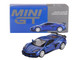 2023 Chevrolet Corvette Z06 Elkhart Lake Blue Metallic Limited Edition 1/64 Diecast Model Car Mini GT MGT00892