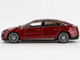 Mercedes Benz EQS 580 4MATIC Red Metallic with Sun Roof Limited Edition 1/64 Diecast Model Car Mini GT MGT00970