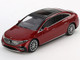 Mercedes Benz EQS 580 4MATIC Red Metallic with Sun Roof Limited Edition 1/64 Diecast Model Car Mini GT MGT00970