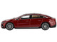 Mercedes Benz EQS 580 4MATIC Red Metallic with Sun Roof Limited Edition 1/64 Diecast Model Car Mini GT MGT00970