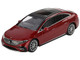 Mercedes Benz EQS 580 4MATIC Red Metallic with Sun Roof Limited Edition 1/64 Diecast Model Car Mini GT MGT00970
