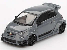 ABARTH 595 #49 LB Works x Abas Works Gray Limited Edition 1/64 Diecast Model Car Mini GT MGT00995