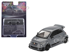 ABARTH 595 #49 LB Works x Abas Works Gray Limited Edition 1/64 Diecast Model Car Mini GT MGT00995