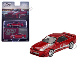 Nissan Skyline GT R R32 RHD Right Hand Drive Veilside Combat C I Gem Red Metallic Limited Edition 1/64 Diecast Model Car Mini GT MGT00987