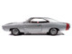1968 Dodge Charger R T Muscle Car & Corvette Nationals MCACN Silver Metallic with Red Interior American Muscle Series 1/18 Diecast Model Car Auto World AMM1344