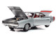 1968 Dodge Charger R T Muscle Car & Corvette Nationals MCACN Silver Metallic with Red Interior American Muscle Series 1/18 Diecast Model Car Auto World AMM1344