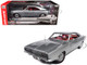 1968 Dodge Charger R T Muscle Car & Corvette Nationals MCACN Silver Metallic with Red Interior American Muscle Series 1/18 Diecast Model Car Auto World AMM1344