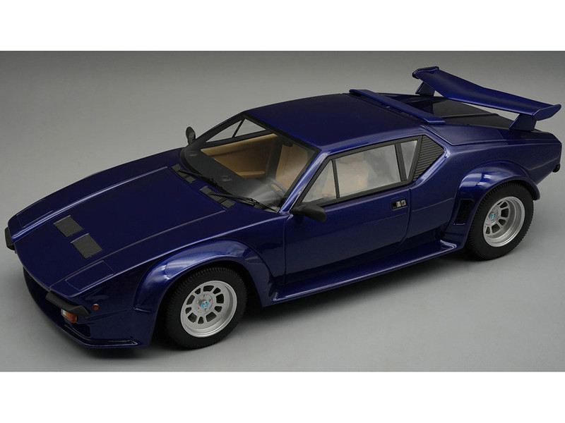 1982 DeTomaso Pantera GT5 Aurora Blue Pearl Mythos Series Limited Edition to 40 pieces Worldwide 1/18 Model Car Tecnomodel TM18-66F