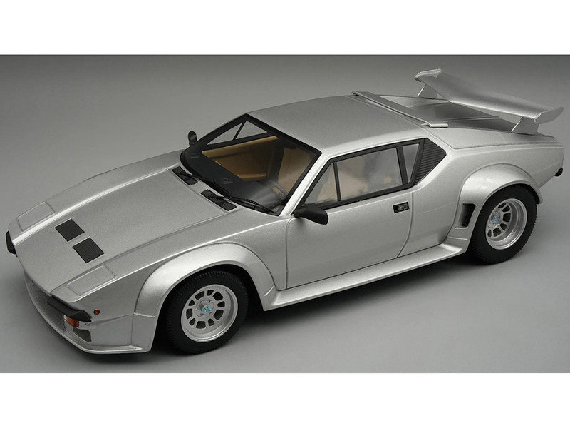 1982 DeTomaso Pantera GT5 Silver Metallic Mythos Series Limited Edition to 35 pieces Worldwide 1/18 Model Car Tecnomodel TM18-66I