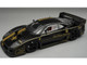 1996 Ferrari F40 LM John Player Special Black with Gold Stripes with Display Case Mythos Series Limited Edition to 75 pieces Worldwide 1/18 Model Car Tecnomodel TM18-410A