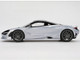 McLaren 750S Ice Silver Metallic with Black Top 1/18 Model Car Top Speed TS0546