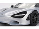 McLaren 750S Ice Silver Metallic with Black Top 1/18 Model Car Top Speed TS0546
