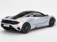 McLaren 750S Ice Silver Metallic with Black Top 1/18 Model Car Top Speed TS0546