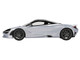 McLaren 750S Ice Silver Metallic with Black Top 1/18 Model Car Top Speed TS0546