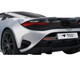 McLaren 750S Ice Silver Metallic with Black Top 1/18 Model Car Top Speed TS0546