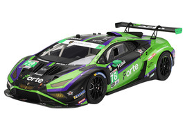 Lamborghini Huracan GT3 EVO2 #78 Devlin DeFrancesco Misha Goikhberg Sandy Mitchell Loris Spinelli Forte Racing IMSA 24 Hours of Daytona 2024 1/18 Model Car Top Speed TS0578