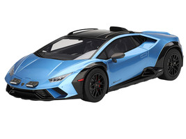 Lamborghini Huracan Sterrato Blu Aegir Blue Metallic with Matt Black Top 1/18 Model Car Top Speed TS0609