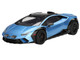 Lamborghini Huracan Sterrato Blu Aegir Blue Metallic with Matt Black Top 1/18 Model Car Top Speed TS0609