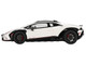 Lamborghini Huracan Sterrato Bianco Asopo White with Matt Black Top and Red Stripes 1/18 Model Car Top Speed TS0610