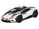 Lamborghini Huracan Sterrato Bianco Asopo White with Matt Black Top and Red Stripes 1/18 Model Car Top Speed TS0610