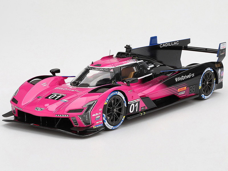Cadillac V Series.R #01 Sebastien Bourdais Scott Dixon Renger van der Zande Cadillac Racing Winner IMSA Petit Le Mans 2024 1/18 Model Car Top Speed TS0611