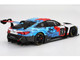BMW M4 GT3 EVO Presentation #1 White with Carbon Blue and Red Graphics 1/18 Model Car Top Speed TS0614