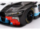 BMW M4 GT3 EVO Presentation #1 White with Carbon Blue and Red Graphics 1/18 Model Car Top Speed TS0614