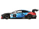 BMW M4 GT3 EVO Presentation #1 White with Carbon Blue and Red Graphics 1/18 Model Car Top Speed TS0614