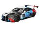 BMW M4 GT3 EVO Presentation #1 White with Carbon Blue and Red Graphics 1/18 Model Car Top Speed TS0614