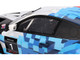 BMW M4 GT3 EVO Presentation #1 White with Carbon Blue and Red Graphics 1/18 Model Car Top Speed TS0614