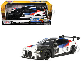 BMW M4 GT3 #1 White with Black Blue and Red Graphics GT Racing Series 1/24 Diecast Model Car Motormax 73912
