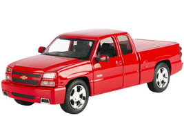 2006 Chevrolet Silverado SS Pickup Truck Red Timeless Legends Series 1/25 Diecast Model Car Motormax 79394R