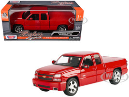 2006 Chevrolet Silverado SS Pickup Truck Red Timeless Legends Series 1/25 Diecast Model Car Motormax 79394R