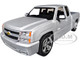 2006 Chevrolet Silverado SS Pickup Truck Silver Metallic Timeless Legends Series 1/25 Diecast Model Car Motormax 79394S