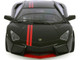 Lamborghini Reventon Matt Black with Red Stripes Satin Paint Series 1/24 Diecast Model Car Motormax 79509