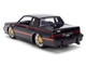 1987 Buick Grand National Black with Matt Red Hood and Stripes Bigtime Muscle Series 1/24 Diecast Model Car Jada 36586